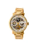 Heritor Automatic Aries Skeleton Dial Bracelet Watch - Gold/Silver
