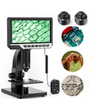 Optical microscope 7-inch high-definition large screen 2000 times digital microscope 12 million pixel high-definition biological microscope