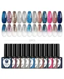 12 Pieces Nail Polish Set - 12 Colors, Nail Polish Gel Light Therapy Gel , diy nail art gel set（C01）