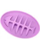 Cat Slow Food Device Anti Slip Soft Silicone Slow Food Bowl for Cats/Dogs/Puppies, Slow Down Eating (Purple)