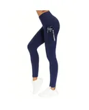 Thick High Waist Yoga Pants with Pockets, Tummy Control Workout Running Yoga Leggings for Women s