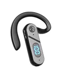 V28 BT5.2 Wireless Business Headphones with Microphone Open Ear Ear-Hook Earphone Single Earbud for Office Working Driving Running