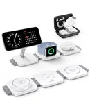 3 in 1 Charging Station for iPhone 15/14/13/12 Series，white