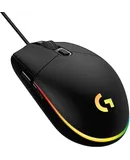 Logitech G203 Wired Gaming Mouse, 8,000 DPI, Rainbow Optical Effect LIGHTSYNC RGB, 6 Programmable Buttons, On-Board Memory, Screen Mapping, PC/Mac Computer and Laptop Compatible