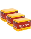 3x Kodak Professional Ektar 100 Color Negative Film (35mm Roll Film, 36 Exposures)