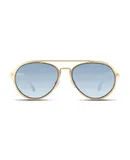 Velvet Eyewear Jesse woman's aviator sunglasses in light blue 100 UV Woman Sunglasses