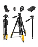 Kodak PhotoGear 2-in-1 Camera Tripod & Monopod with 70” 4-Section Flip-Lock Tripod & Remote
