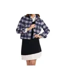 Tyler Boe Mallory Plaid Jacket In Navy