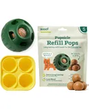 Starter Pack Interactive Dog Toys for Boredom Dog Treat Molds Silicone Chicken-Flavored Healthy Treats for Dogs Pupsicle Doggy Enrichment Toy for Small Pups 10-25 lbs