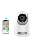 Security Camera 360 Degree Viewing Angle, Indoor WLAN Camera Surveillance Camera (HD Motion Detection Camera)