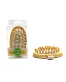 Rubber Massager with Lotus Wooden Handle