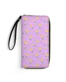 Rapunzel Pattern Wallet for Womens PU Leather Zip Around Wallers Clutch Wristlet Travel Long Purse