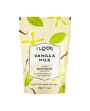 Scented Bath Salts - Vanilla Milk by I Love Cosmetics for Women - 17.6 oz Bath Salt