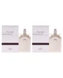 Voyage DHermes by Hermes for Unisex - 1.18 oz EDT Spray (Refillable) - Pack of 2