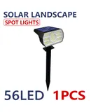 Ugecl，Solar Spot Lights Outdoor, [56LED/3 Colors] -1 Pack