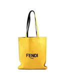 Fendi Pack Yellow Box Leather Shopping Large Tote Bag