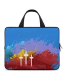 Cross, Illustration Laptop Bag Women Man 10 12 13 15 17 Inch Office Notebook Travel Computer Handbag Waterproof Bag Notebook Cover