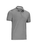 Mio Marino Designer Golf Polo Shirt-Dark Gray-XL