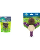 Treat Rings for Busy Buddy Dog Toys Easy to Digest Interactive Toy Refills for Aggressive Chewers & Anxiety 16 Rings Size B Original & Busy Buddy Jack Medium