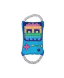 Large Retro Gamer Crinkle And Squeaky Plush Dog Toy