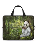 China, Panda, Suit, Animation Laptop Bag Women Man 10 12 13 15 17 Inch Office Notebook Travel Computer Handbag Waterproof Bag Notebook Cover