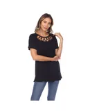 Women's Crisscross Cutout Short Sleeve Top