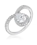 1.5Ct Chevron Ring With CZ