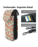 Lobster Addiction Pu Leather Crossbody Phone Bag Card Slots Flip Phone Purse With Adjustable Strap 7.6x4.9inch