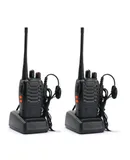 2PCS Long Range Walkie Talkie BF-888S UHF CTCSS 5W Handheld Two-way Ham Radio HT Walkie Talkie