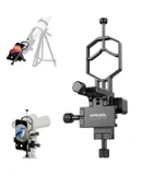 APEXEL APL-F003 Universal Phone Mount for Telescope Phone Phone Scope Digiscoping Adapter 3-Axis Metal Phone Holder for Telescope Spotting Scope Binocular Monocular Microscope Max. 2.36In Eyepiece