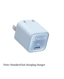Anker Mobile Phone Fast Charging Wall Charger Morning Mist Blue 30W Safe Charge Pro Suitable for Apple 8-15