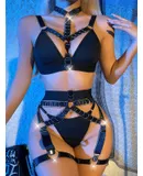 Erotic Lingerie, Halter One-Piece Suits, Party Sets, Chain Halter Women'S Lingerie