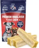 Devil Dog Pet Co. Himalayan Yak Cheese Dog Chews, Beast 3 Pack, 100% Natural & Healthy, Lactose-Free, Long-Lasting Dog Treats, Premium Yak Milk Chew Bones for Dogs