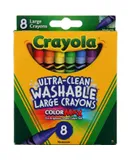 Crayola Ultra-Clean Washable Large Crayons 8 Count