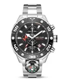 Men's Quartz Watch, Waterproof Men's Multifunction Chronograph, Compass Outdoor Sports Watch