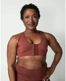 Rora Pocketed Front Closure Bra