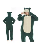 Adult Onesie Halloween Costume - Plush One Piece Cosplay Suit for Adults, Men and Women, -Dark Green Kirby，Small
