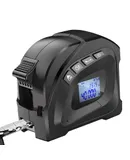2 in 1 Digital Tape Measure with 130ft/40m Distance Meter 16ft/5m Retractable AutoLock Measuring Tape Portable Electronic Tape Measure with LCD Backlit Display 4 Measurement Modes Waist Buckle