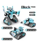 Sillbird Robot Toys for Kids 6-12, Remote & APP-Controlled Robotics Kit Stem Kit Educational Gifts Toys(398 Pieces)black/blue