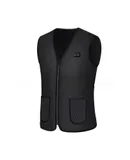 Heated Vest for Men and Women, Ideal Warm Heated Jacket - Heated Vest USB Powered (Power Pack Not Included)- Black health cloth dual-control 9-zone heat M  size