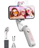 V2S Gimbal Stabilizer, 3-Axis Gimbal Smartphone with AI Tracking, Portable and Foldable Gimbal with Fill Light, Phone Stabilizer for Video Recording, Vlogging, YouTube, TikTok