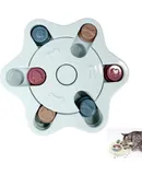 Anti-Suffocation Interactive Educational Toys for Slow Dispensing Feeding for Pets, 2025 New Dog Educational Toys, Dog/Cat Food Educational Feeders, Dog Stimulation Toys for Small and Medium-sized Dogs (Blue, Hexagonal)