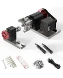 TWOTREES Rotary Module Kit 4th Axis CNC  for TTC450 Engraving Machine  Rotating Axle Support 4mm-60mm Clamping   Diameter 4:1 Chuck Reduction Ratio Suitable for Carving Cylindrical Cans Objects