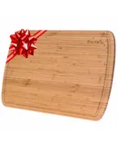 Wood Cutting Board for Kitchen – 31x45cm Extra Large Bamboo Cutting Board with Juice Groove – Wooden Chopping Board, Serving Tray, Butcher Block – BlauKe®