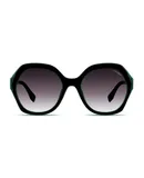Velvet Eyewear Womens Round Sunglass Style Candice in Black - 100% UV Protection - Designed for Women - Designed in the USA