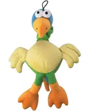 One Dog Toy 14 Inch Chirpies Singing Bird Plush Bungee Neck Tugs Sets Available (Tropical Bird)