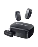 Hollyland LARK A1 Duo 2-Person Wireless Lavalier Microphone System with USB-C Connector for Mobile Devices (Space Gray, 2.4 GHz)