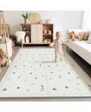 Baby Foam Play Mat, 72x48 Baby Crawling Mat, Floor Mats for Kids for Baby with Interlocking Floor Tiles, Toddler Play Mat for Indoor and Outdoor, Easy to Clean Playroom Floor Mat, Joy