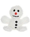 MIGHTYMicrofiber Ball Medium Snowman– Holiday -Made with Squeaker Balls and Minimal Stuffing. Strong & Tough. Interactive Play. Machine Washable & Floats