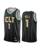 Mens Charlotte Hornets LaMelo Ball 2022-23 Black City Edition Jersey